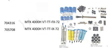Maintenance Kits Part No. 705708 MTK 4000H VT-TT-IX72-IX100-IXE72 LAME 5.5X1.5
