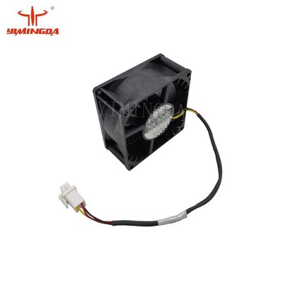 Tekstil Kesme Makinesi Yedek Parça No. 1012453000 / 1011409000 Fan, 80x80x38mm, 90CFM, 24VDC