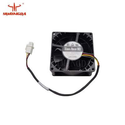 Tekstil Kesme Makinesi Yedek Parça No. 1012453000 / 1011409000 Fan, 80x80x38mm, 90CFM, 24VDC
